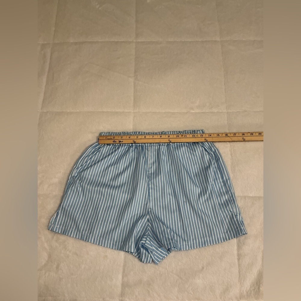 DO NOT BUY. “SOLD” Blue Striped Button-Up Shirt and Shorts Set - Picture 5 of 9
